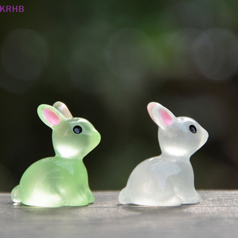 Set 10 Tượng Thỏ Mini Phát Quang Xinh Xắn Mới