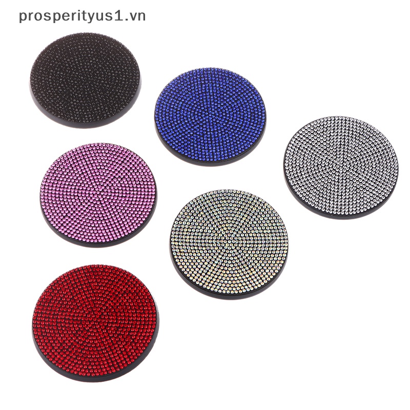 [prosperityus1] Đế Lót Cốc Bằng Silica Gel Chống Trượt Hình Kim Cương Cho Xe Hơi
