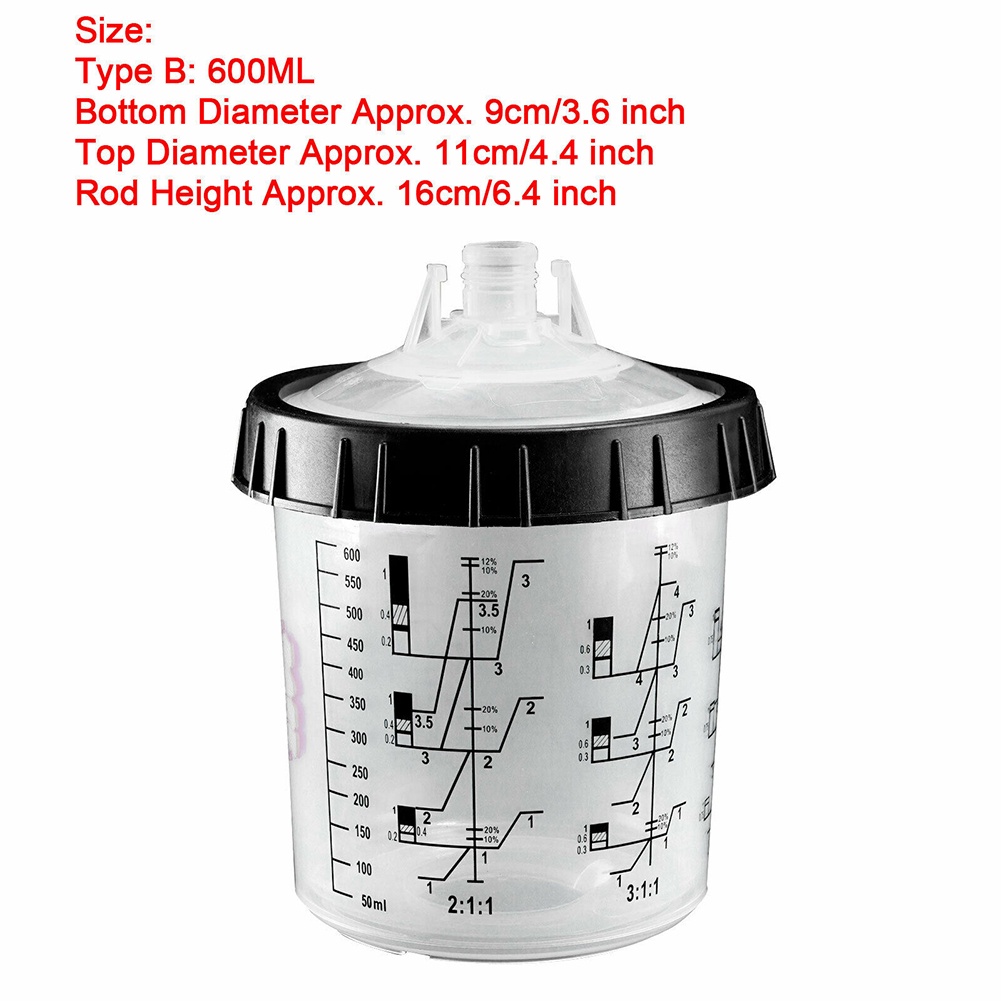 Cốc Đựng Màu Nước Có Vòi Xịt Dung Tích 350 / 600ML Tiện Dụng