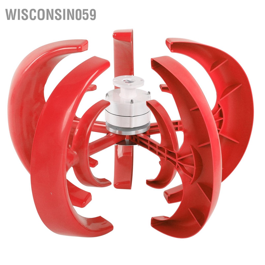 Máy phát điện gió 1200W Bộ tua-bin hai lớp 5 cánh kèm bộ điều khiển 【Wisconsin059】