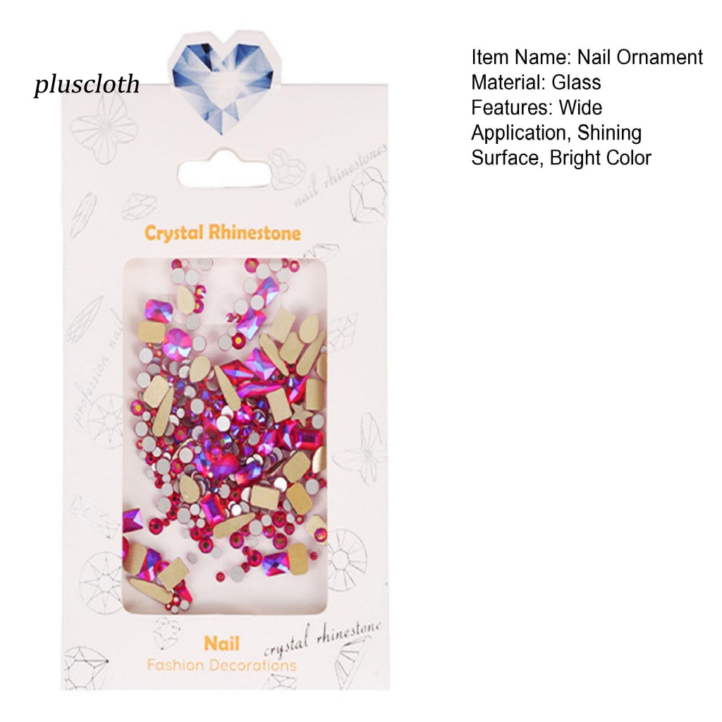 1 Túi Phụ Kiện Trang Trí Móng Tay Tạo Hiệu Ứng 3D Màu Sắc Tươi Sáng Dễ Sử Dụng