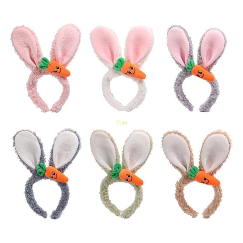 Băng Đô Cài Tóc Hình Tai Thỏ Dễ Thương Phong Cách Fego Y2K