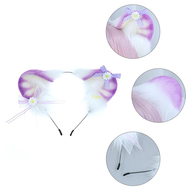 Băng Đô Tai Gấu Bông Phong Cách Lolita Đáng Yêu