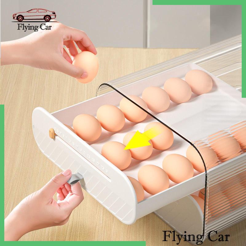 Khay Đựng Trứng Trong Suốt Có Thể Tái Sử Dụng Kèm Giá Đỡ Trứng Tiện Dụng Cho Nhà Bếp [Lzdjfmy