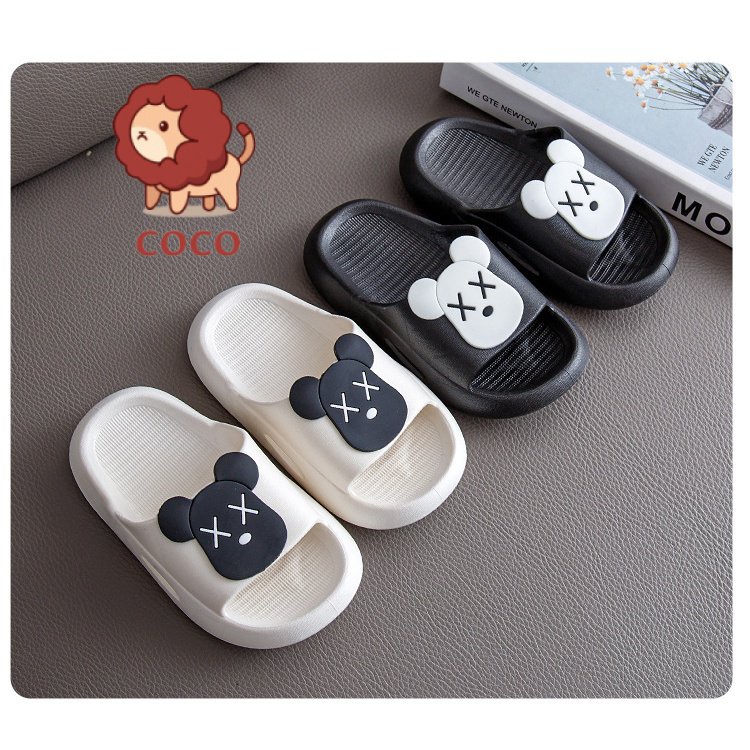 Dép Đi Trong Nhà Đế Mềm Phong Cách Hoạt Hình Dễ Thương Dành Cho Trẻ Em