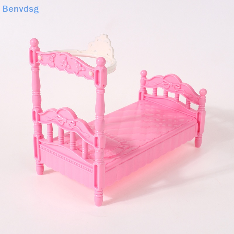 1 Giường Ngủ Mini Trang Trí Nhà Búp Bê DIY Kích Thước 15 * 8 * 13.5CM