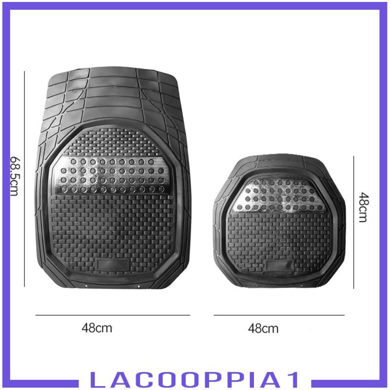 Set 4 Thảm PVC Chống Thấm Nước Màu Đen Tự Động Chắc Chắn Lacooppia1 Sturdy