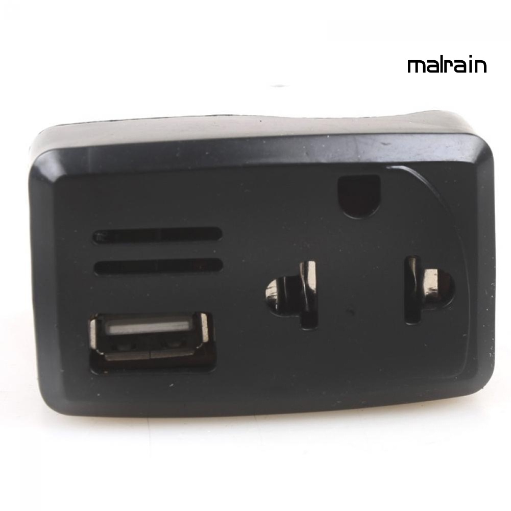 Bộ Chuyển Đổi Nguồn Điện DC 12V / 24V Sang AC 220V USB Chuyên Dụng Cho Xe Hơi