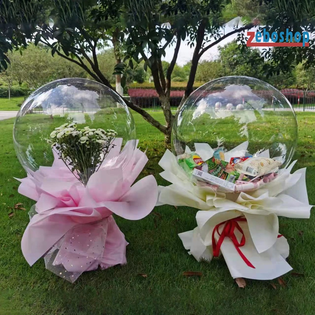 Set 5 Bong Bóng Nhựa Trong Suốt Dùng Trang Trí Tiệc