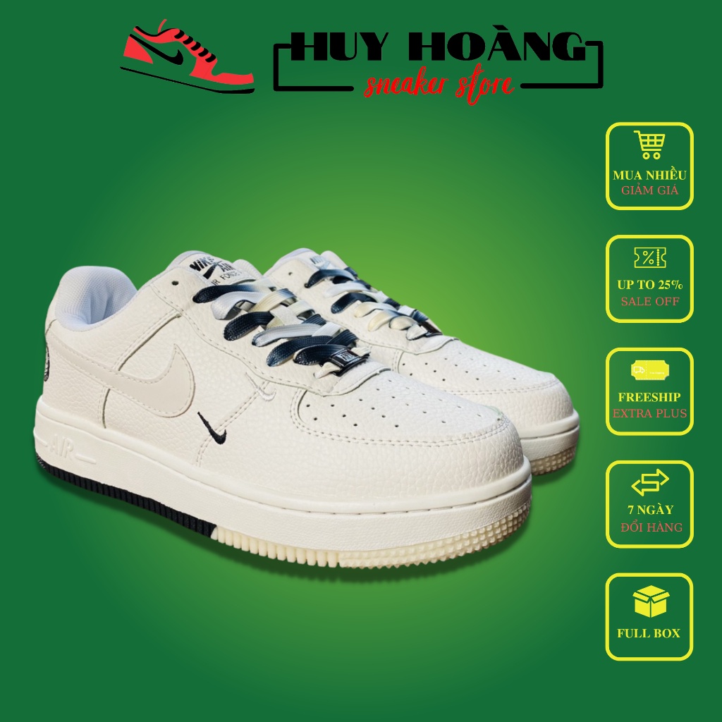 Giày thể thao AF1 trắng nam nữ đủ mẫu chuẩn 11 Full Box - Giày sneaker nam nữ AF1 Air Force 1 trắng cao cấp