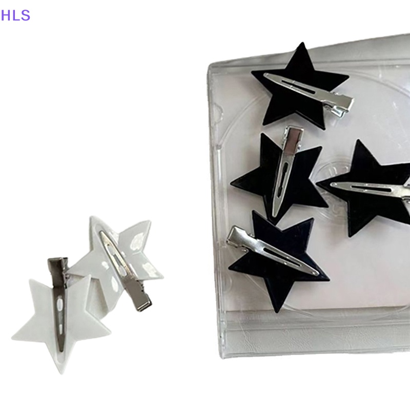 Kẹp Tóc Hình Ngôi Sao Bằng Kim Loại Kiểu Dáng Đơn Giản Mới Y2k