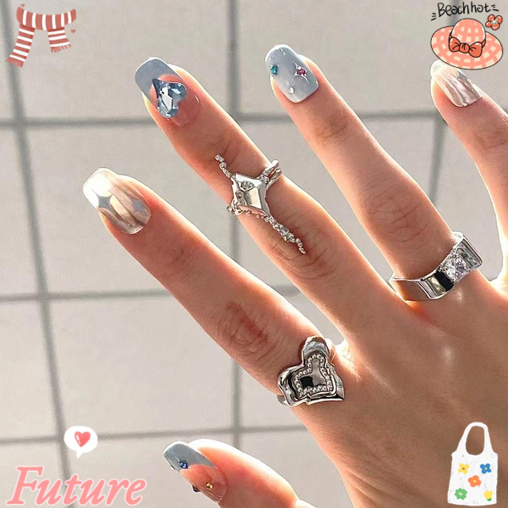 Móng Tay Giả Che Phủ Toàn Diện Phong Cách Pháp