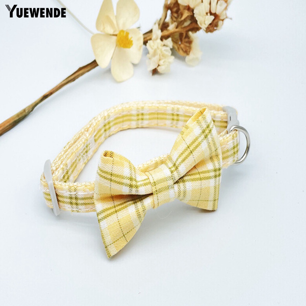 Vòng Cổ Bằng Vải Đính Nơ Chống Thoát Hiểm Cho Thú Cưng