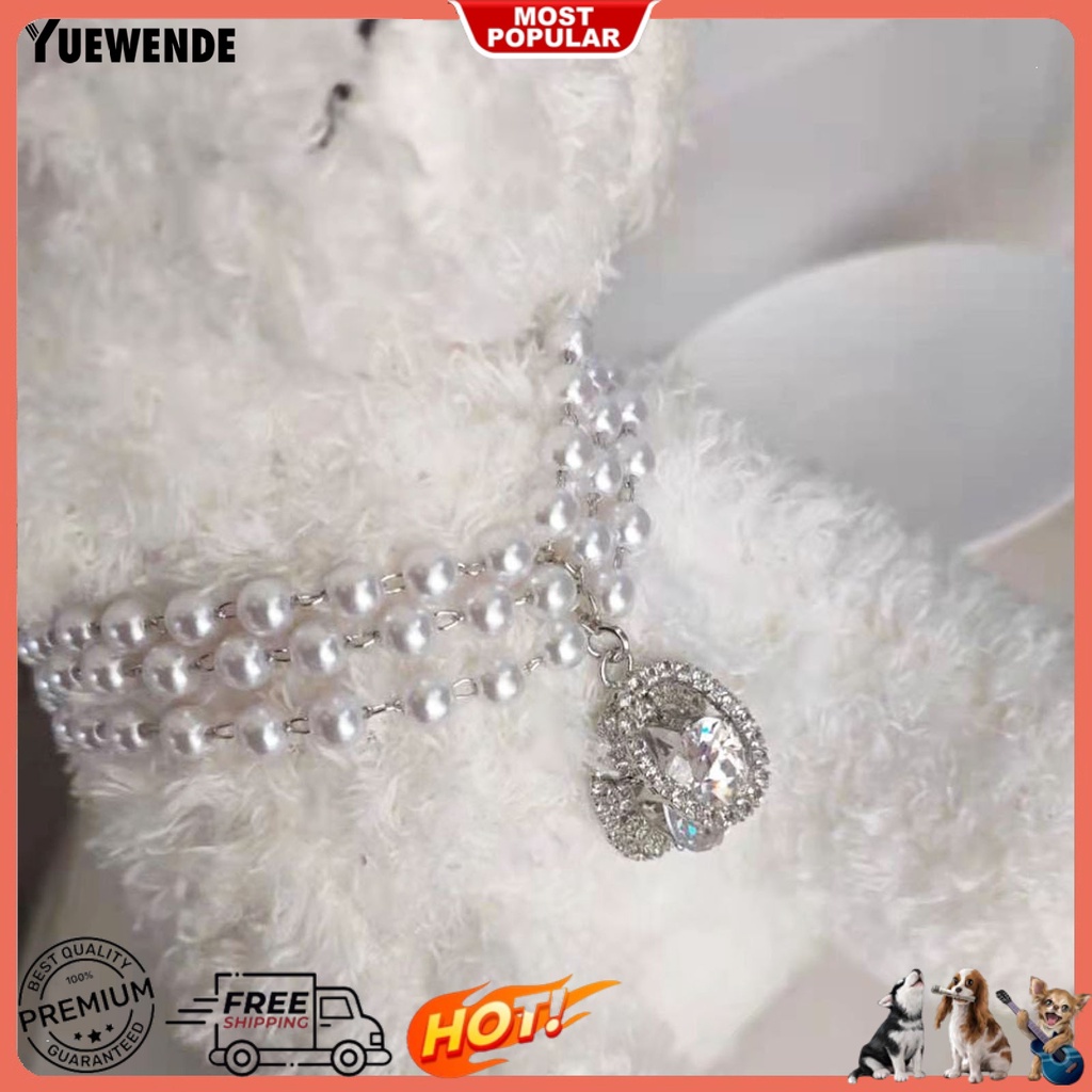 Vòng Cổ YQ.E Bắt Mắt Bằng Đồng Lấp Lánh Tinh Tế Có Thể Điều Chỉnh Kèm Mặt Dây Chuyền Cho Thú Cưng