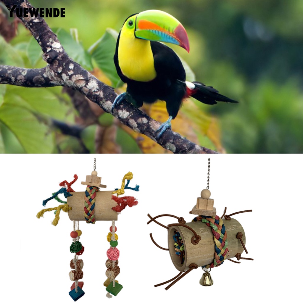 Đồ Chơi Kính Vạn Hoa Bằng Tre Chống Trầy Xước Vui Nhộn Cho Vẹt