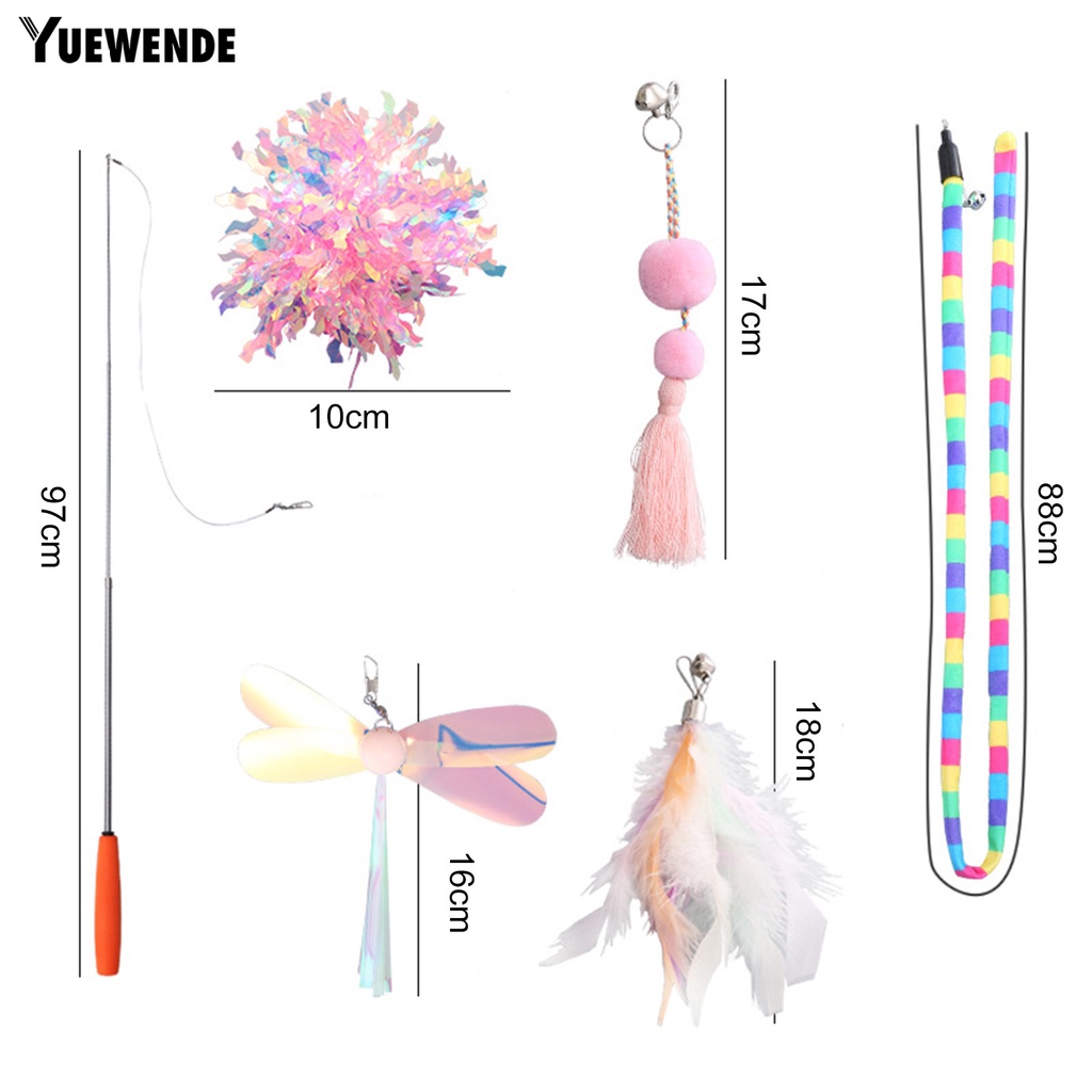 Set 6 Gậy Đồ Chơi Nhiều Màu Sắc Huấn Luyện Mèo Cưng