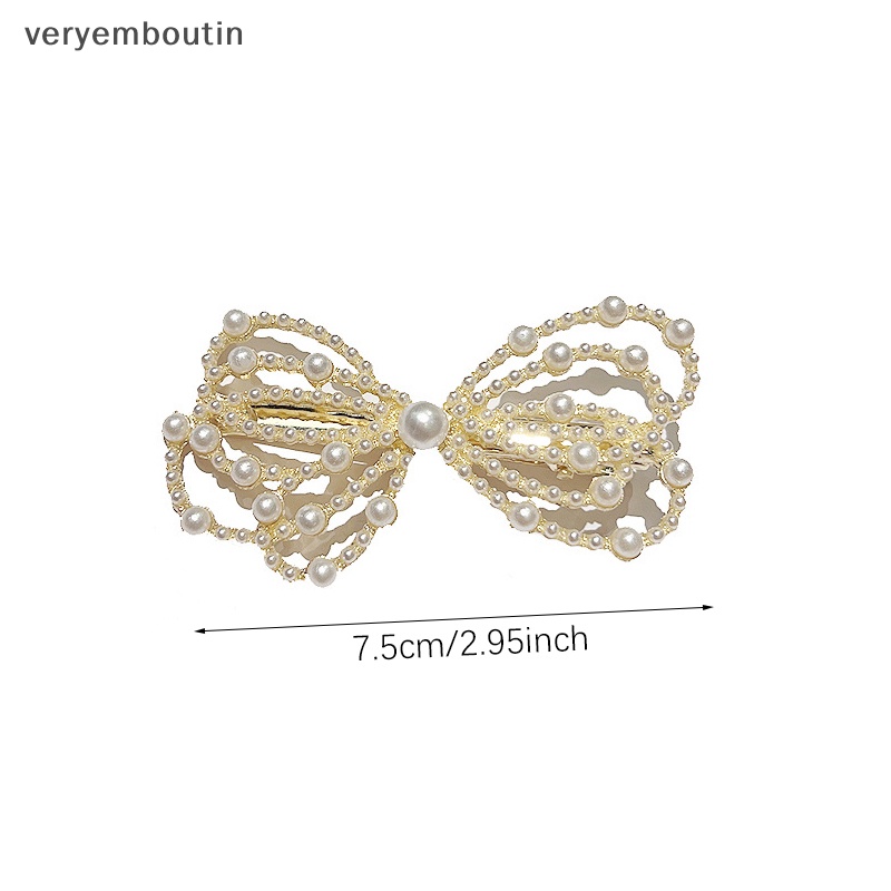 Kẹp Tóc Hình Hoa Và Bướm Đính Ngọc Trai Nhân Tạo Thời Trang Cho Nữ