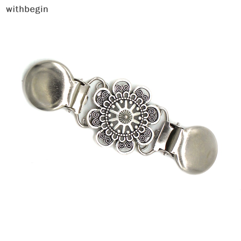 Kẹp Cài Khăn Choàng / Áo Khoác Cardigan Hình Hoa Đính Đá Phong Cách Cổ Điển Thời Trang Cho Nữ