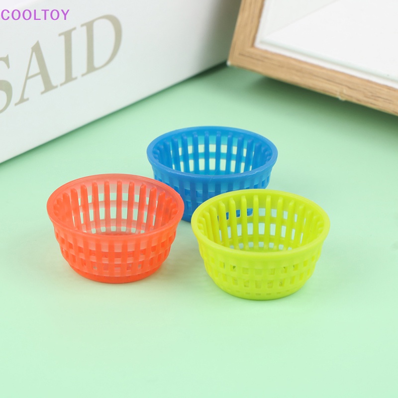 1 Set Giỏ Đựng Thức Ăn Tỉ Lệ 1: 12 Trang Trí Nhà Búp Bê