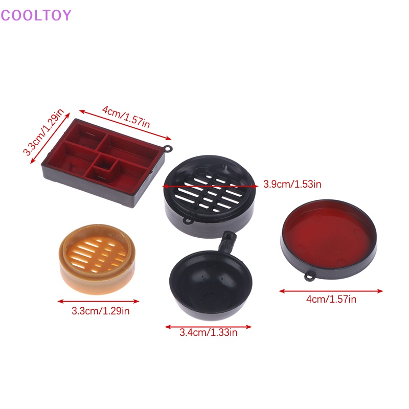 Set 4 Mô Hình Hộp Cơm / Sushi Nhật Bản 1: 12 Trang Trí Nhà Búp Bê