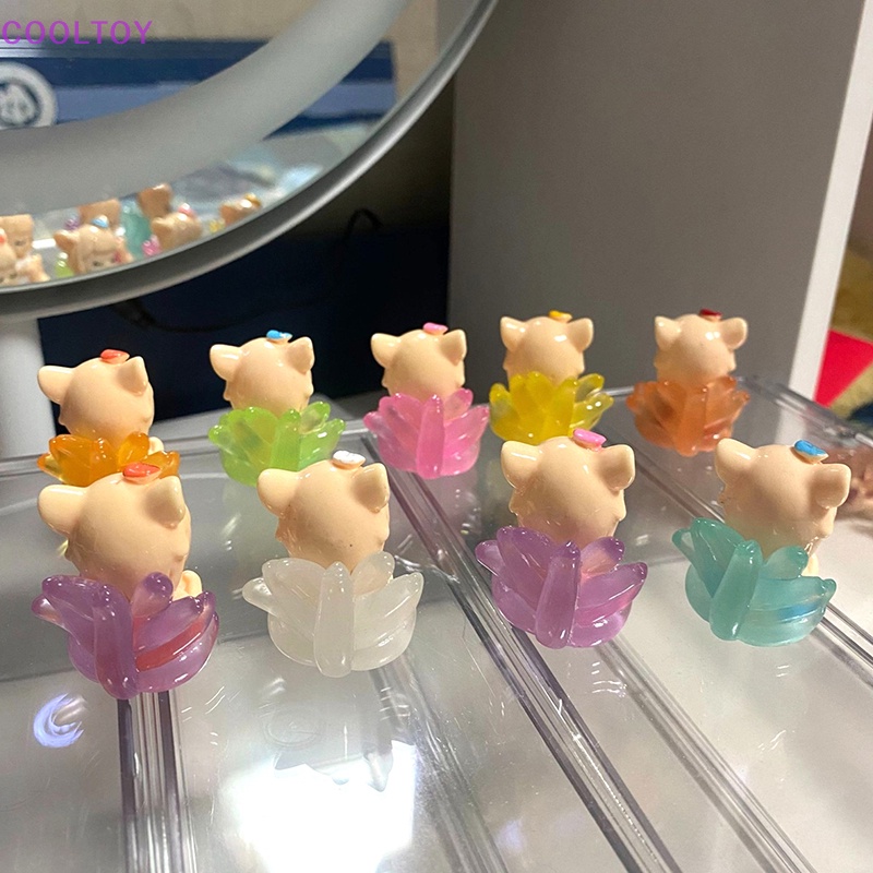 Cooltoy 1 Đồ trang trí Búp Bê Cáo Chín Đuôi Phát Quang Mini Trang Trí Tiểu Cảnh