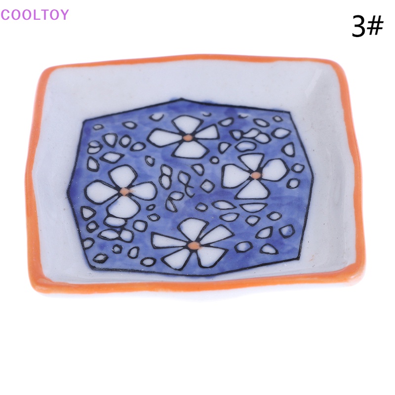 Đĩa Sứ 5CM Mini Đựng Thức Ăn Đồ Chơi Cho Nhà Búp Bê