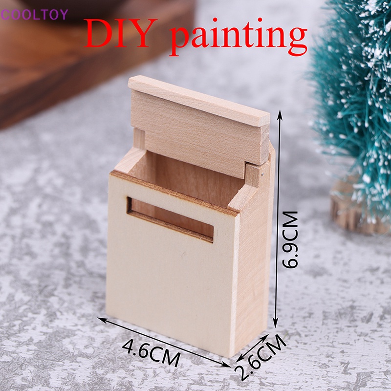 Hộp Thư Gỗ Mini Tỷ Lệ 1: 12 Dùng Trang Trí Nhà Búp Bê DIY