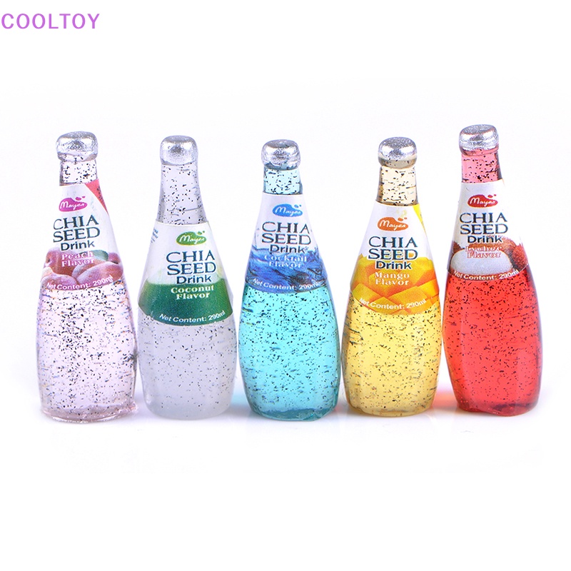 Cooltoy Set 5 Bình Nước mini Tỉ Lệ 1 / 12 Trang Trí Nhà Búp Bê