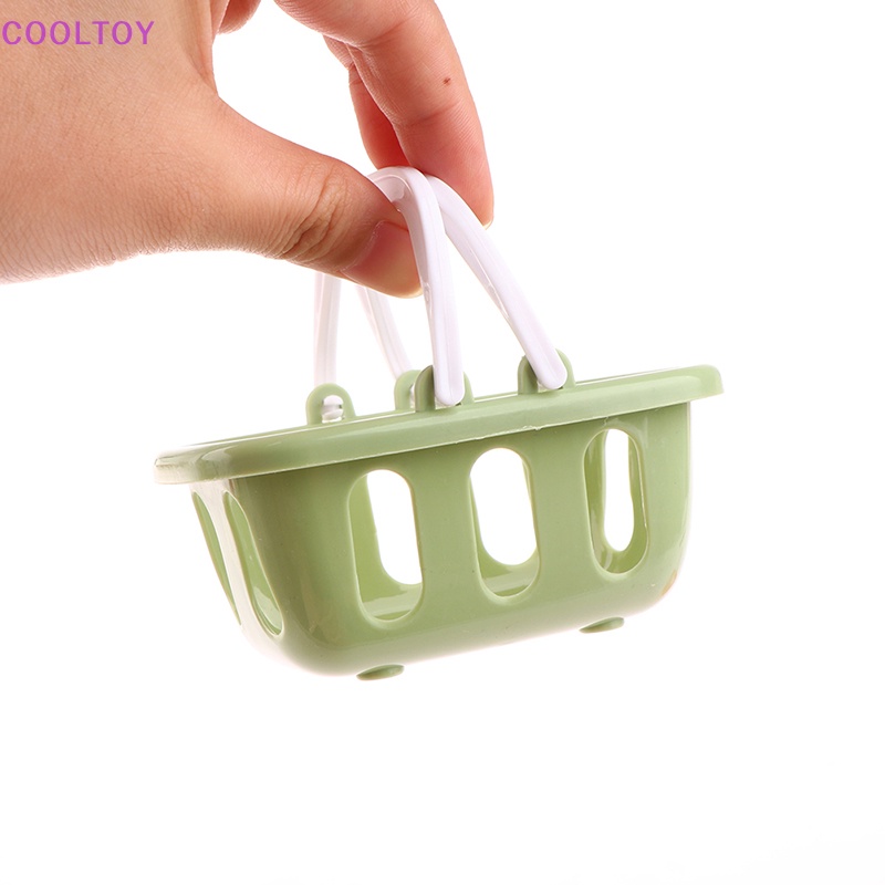 1 Giỏ Mua Sắm Mini Bằng Nhựa Trang Trí Nhà Búp Bê