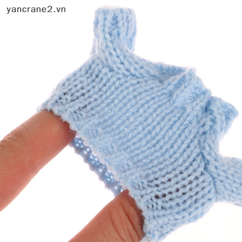 Set Đồ Gồm Quần Short + Áo Sweater + Mũ Tai Thỏ Mini + Tai Thỏ Dành Cho Búp Bê 1 / 12 yancrane2.vn