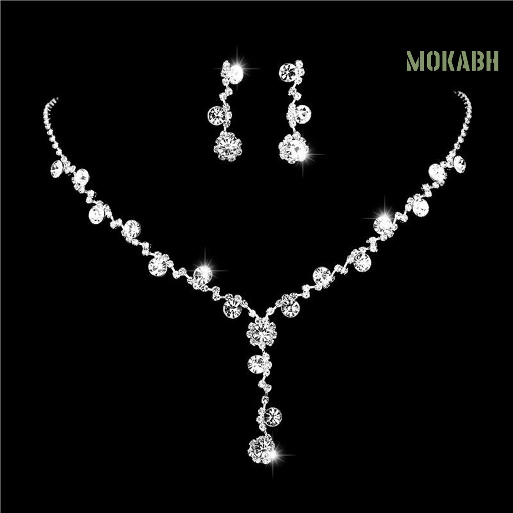 Bộ 2 / 3 Món Trang Sức Vòng Cổ / Bông Tai Hình Hoa Hướng Dương Đính Đá Trọng Lượng Nhẹ Chống Biến Dạng