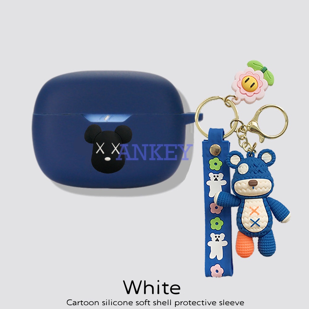 Anker Soundcore Life Dot 3i / Note 3i / P2i P3i A20i A3i Vỏ Bảo Vệ Hộp Sạc Tai Nghe Bằng Silicon Họa Tiết Hoạt Hình Quái Vật Kèm Móc Tre