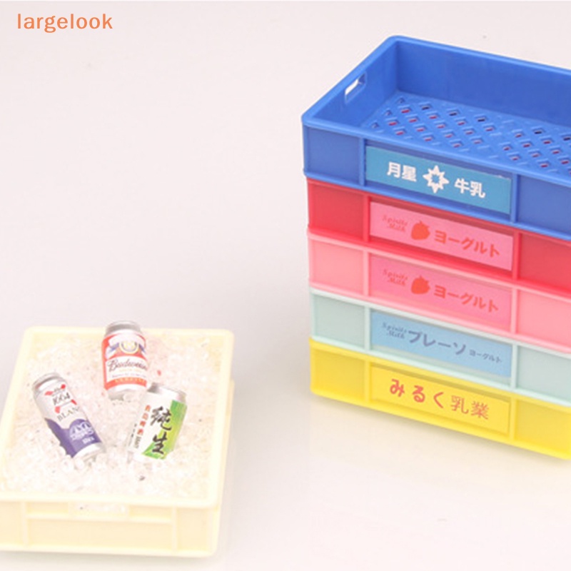 Mô Hình Giỏ Bánh Mì / Sữa Mini Để Bàn Trang Trí Nhà Búp Bê