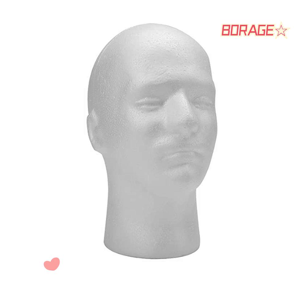 Mô Hình Đầu Người Trưng Bày Tóc Giả 11 '' Màu Trắng Đứng