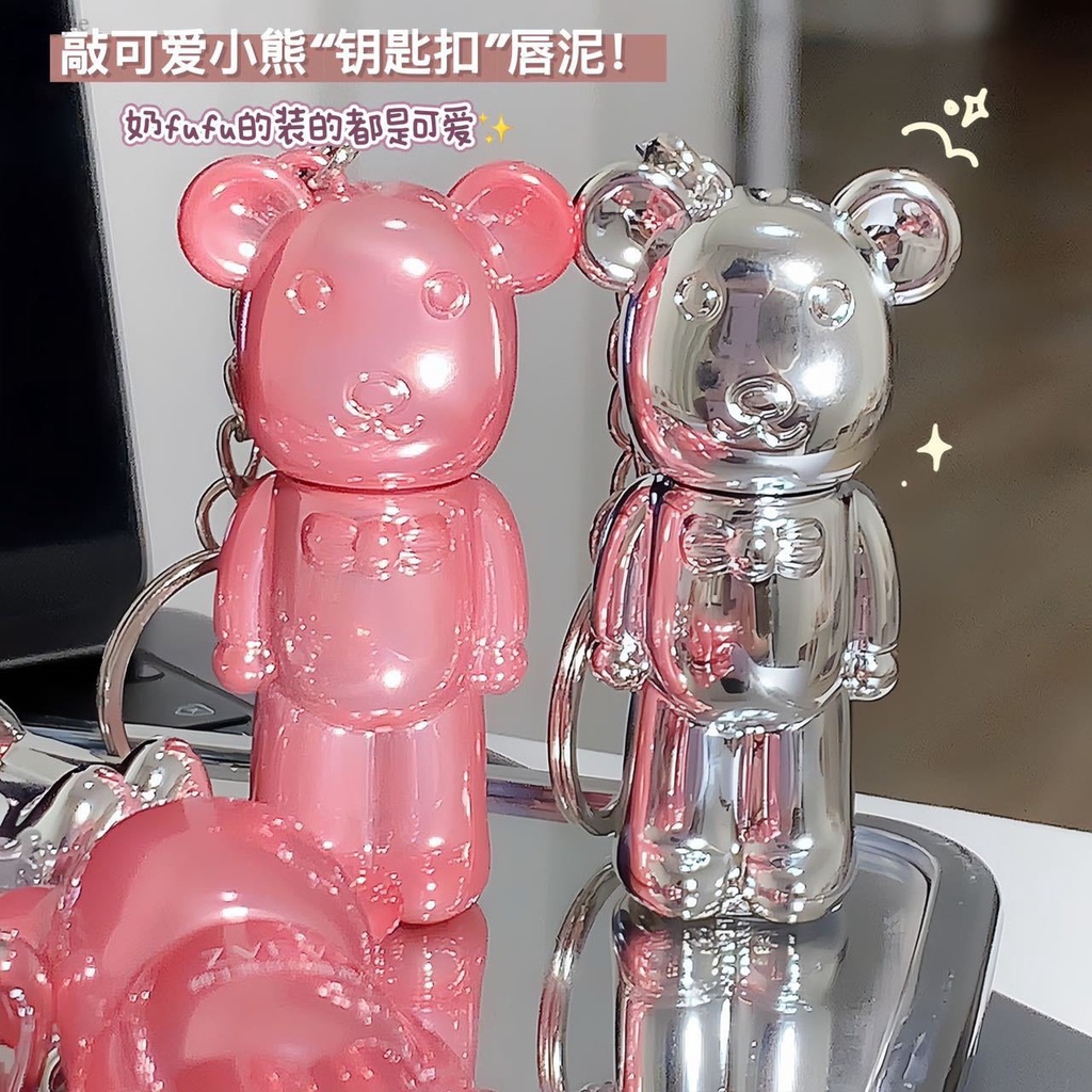 Son ZEVE Velvet Lip Kiêm Móc Khóa Hình Gấu Mềm Mịn Như Nhung