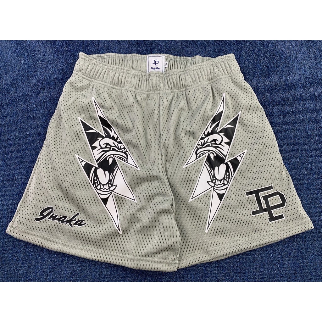 Inaka POWER Quần Short Thể Thao Dài Đến Đầu Gối Phong Cách Đường Phố Mỹ