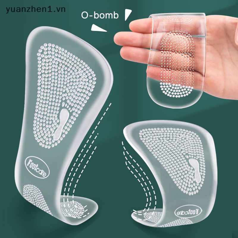 Cặp Đệm Silicone Lót Giày Mát Xa Chân Cho Nữ