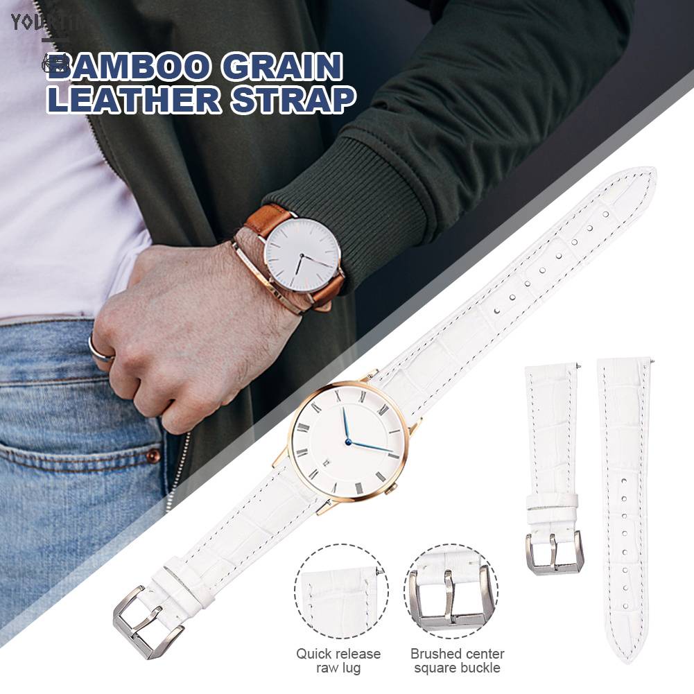 Dây Đồng Hồ Đeo Tay Thời Trang Bằng Da Dành Cho Nam Và Nữ