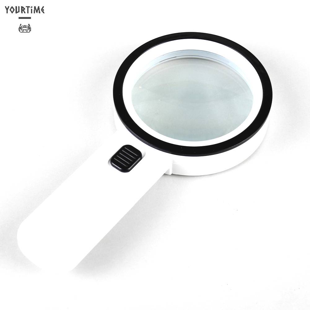 Kính Lúp Cầm Tay 30X Có 12 Đèn LED