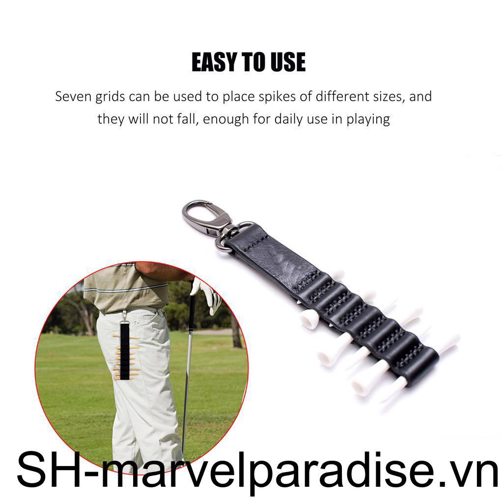 Túi Đựng Gậy Đánh Golf 7 Ngăn Bằng Da Gọn Nhẹ Kèm Móc Khóa Tiện Dụng