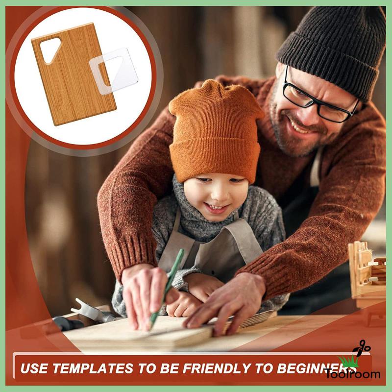 Bộ 3 Khuôn Acrylic Trong Suốt Dùng Làm Mộc Tiện Dụng