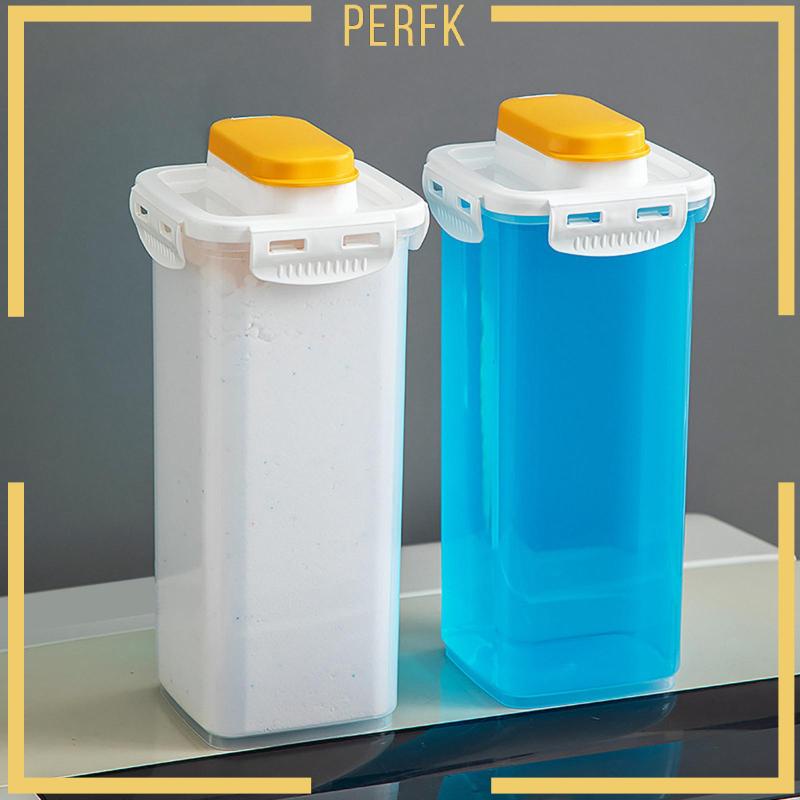 Hộp Đựng Bột Tẩy Rửa Có Nắp Đậy Kín Khí Cho Nhà Bếp