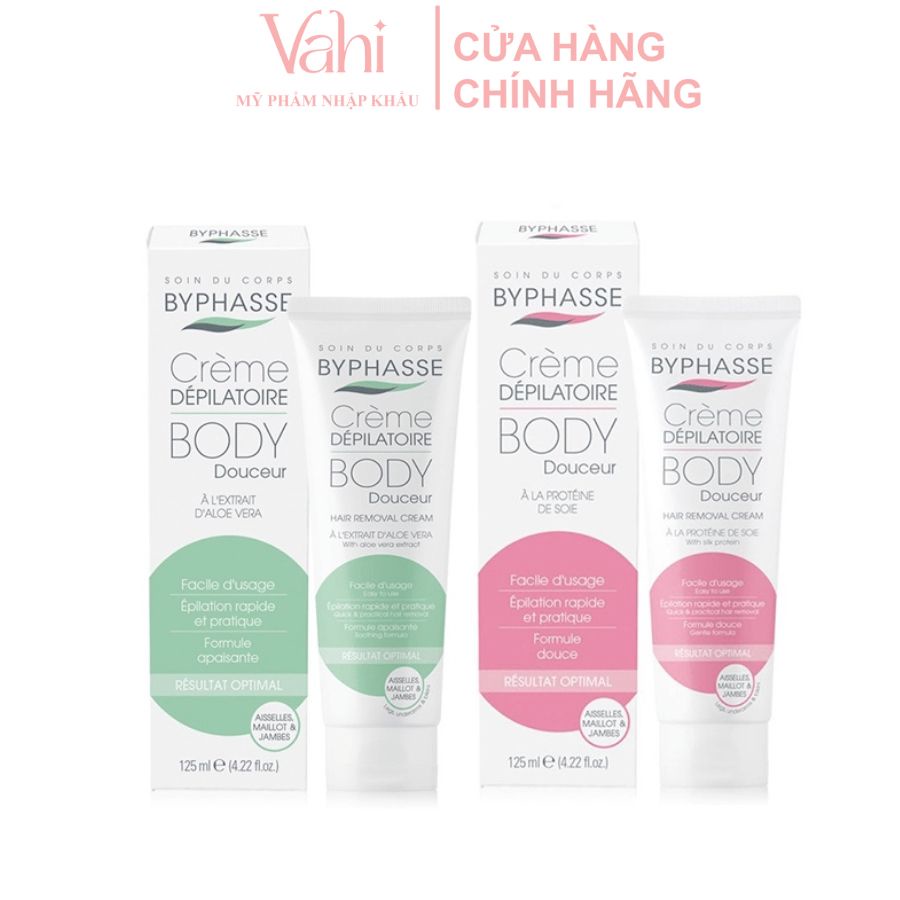 Kem tẩy lông dịu nhẹ Byphasse Hair Removal Cream Body Douceur 125ml