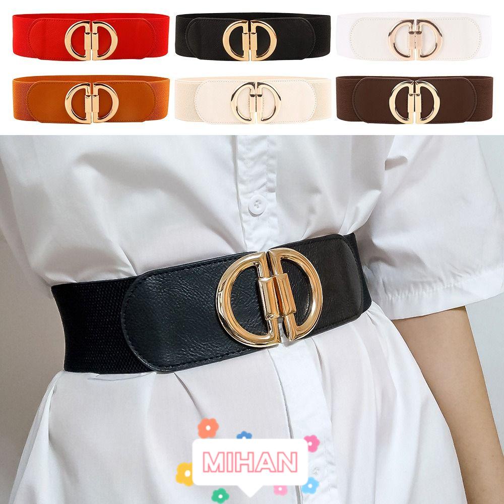 Thắt Lưng Co Giãn Phối Chân Váy Chữ D Phong Cách Retro MIHAN1