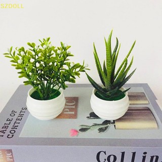 Chậu cây giả mini để bàn trang trí văn phòng