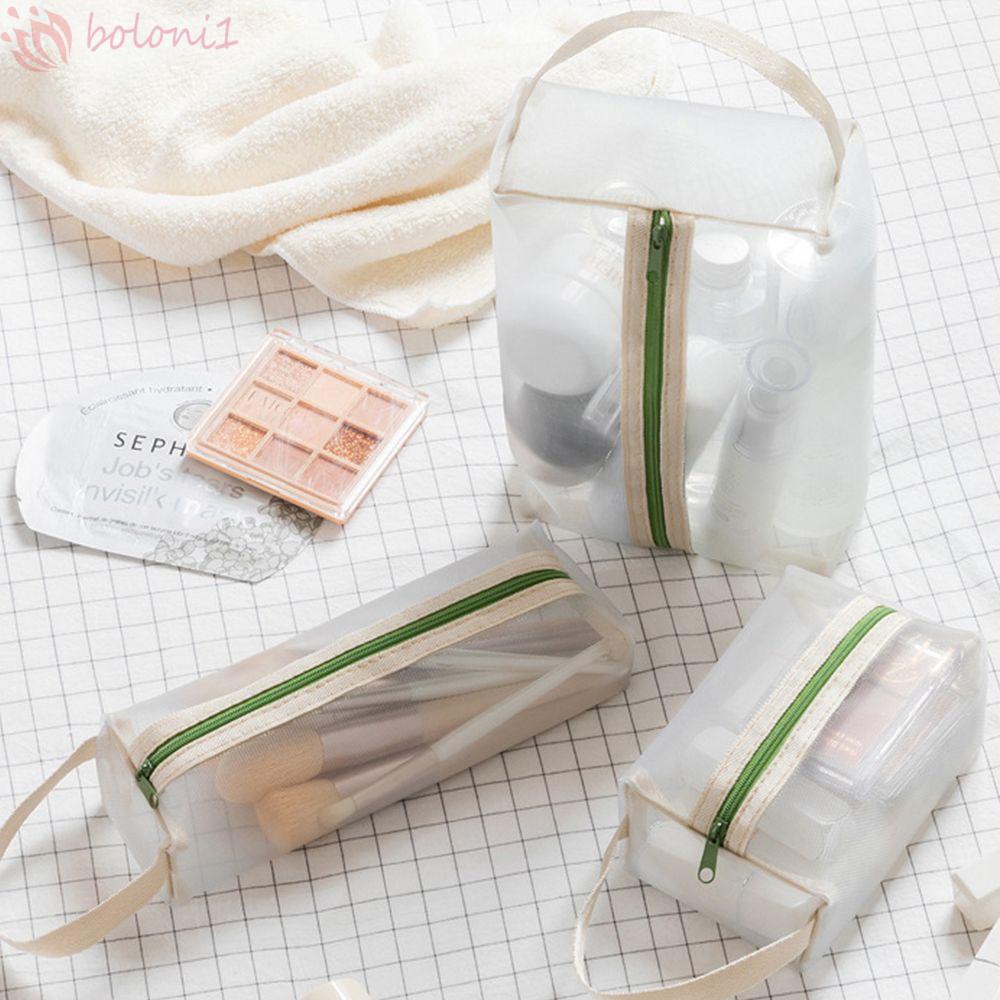 Túi Đựng Mỹ Phẩm Trong Suốt Có Khóa Kéo Tiện Dụng