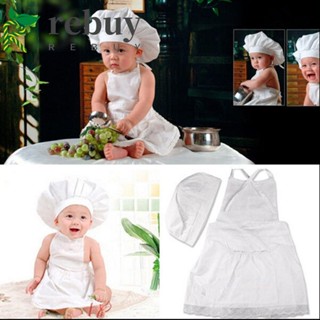 Tạp Dề Cotton Trắng Dễ Thương Cho Bé Chụp Hình
