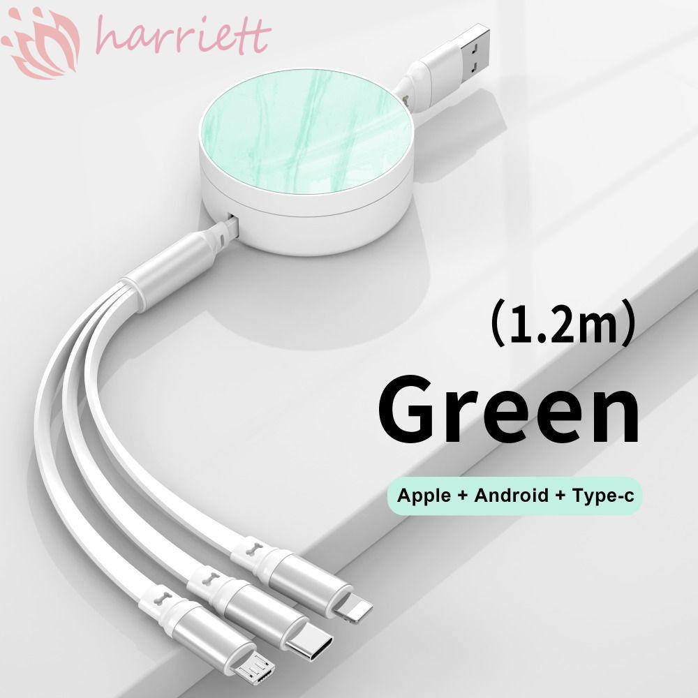 Dây Cáp Sạc Thu Gọn Được 3 Trong 1 Cho IOS 66W Type C 6A