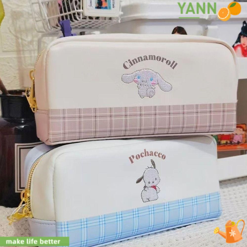 Túi Đựng Bút Da PU Thêu Họa Tiết Chó Pacha 1 Cho Học Sinh