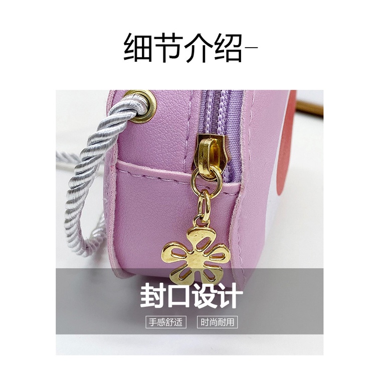 Túi Đeo Chéo Mini Hình Gấu Dâu Tây Dễ Thương Cho Bé